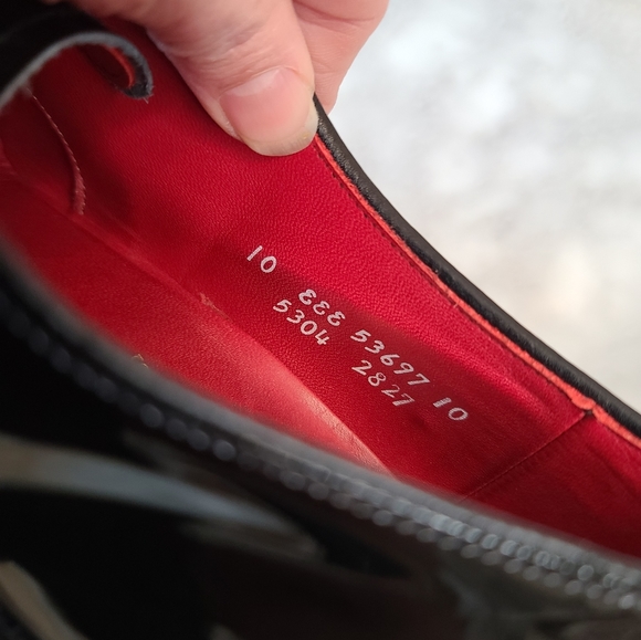 Vintage Allen Edmonds Black Patent Spencer Dress Shoes sz 10 EEE - Picture 5 of 6